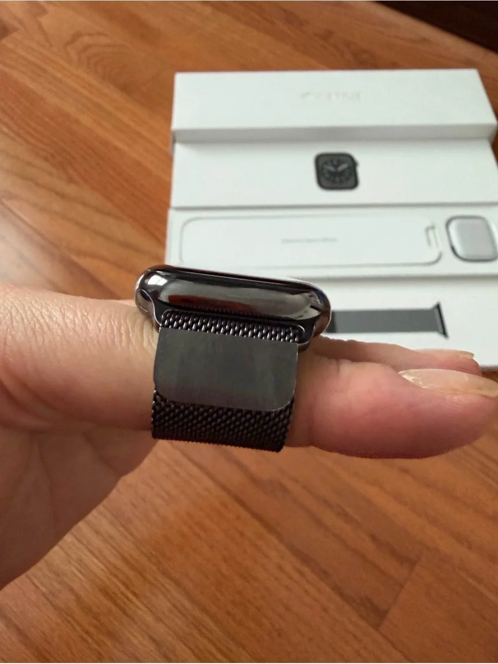 Stainless steel Apple Watch 8 graphite. GPS+ Cellular